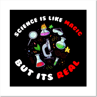 Science Is Magic But Real Posters and Art